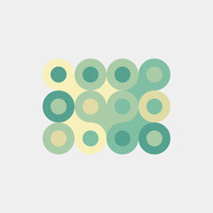 Colour Dots Universe Logo art design illustration