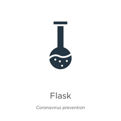 Flask icon vector. Trendy flat flask icon from Coronavirus Prevention collection isolated on white background. Vector illustration can be used for web and mobile graphic design, logo, eps10