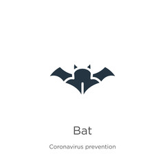 Bat icon vector. Trendy flat bat icon from Coronavirus Prevention collection isolated on white background. Vector illustration can be used for web and mobile graphic design, logo, eps10