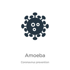 Amoeba icon vector. Trendy flat amoeba icon from Coronavirus Prevention collection isolated on white background. Vector illustration can be used for web and mobile graphic design, logo, eps10