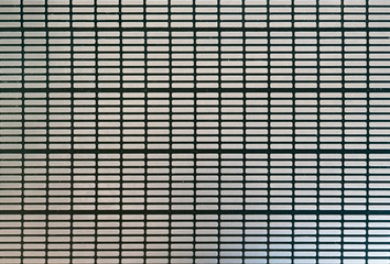 Metallic surface from an escalator