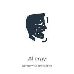 Allergy icon vector. Trendy flat allergy icon from Coronavirus Prevention collection isolated on white background. Vector illustration can be used for web and mobile graphic design, logo, eps10