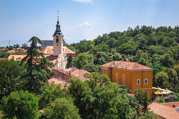 Fototapeta premium Church of Our Lady of Trsat in Rijeka, Croatia