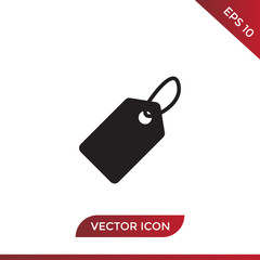 Price tag vector icon in modern design style for web site and mobile app