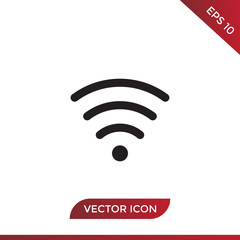 Wifi vector icon in modern design style for web site and mobile app