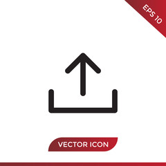 Upload vector icon in modern design style for web site and mobile app