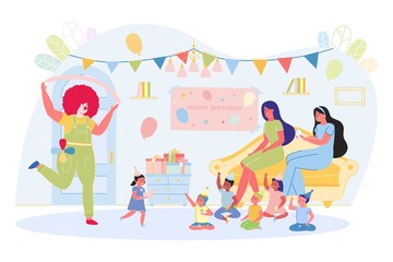 Clown Performance for Happy Children's Holiday.