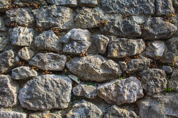 part of old stone wall