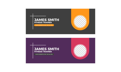 Fitness Trainer Facebook Cover Design