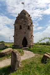 Fototapeta na wymiar Millennium lookout tower in Cserepfalu, Hungary.