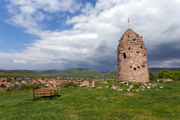 Millennium lookout tower in Cserepfalu, Hungary.