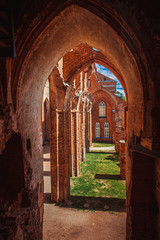 Ruins of cathedral in Tartu, Estonia