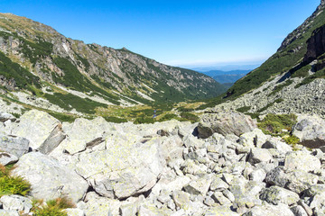 Landscape from hiking trail for Malyovitsa peak, Rila Mountain