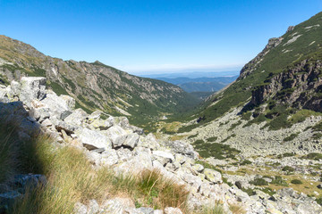 Landscape from hiking trail for Malyovitsa peak, Rila Mountain