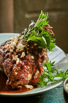ham hock knuckle eisbein roasted called Codillo