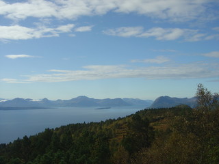 View from Varden, a small hill near Molde in north west Norway.