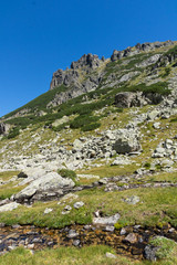 Landscape from hiking trail for Malyovitsa peak, Rila Mountain