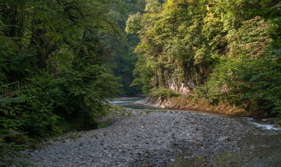 confluence of mountain rivers