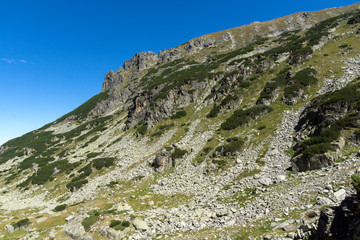 Landscape from hiking trail for Malyovitsa peak, Rila Mountain