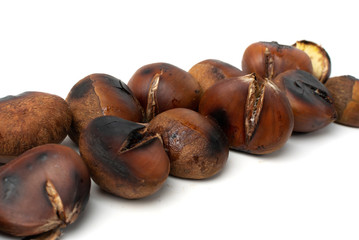 Grilled Sweet Chestnuts, Healthy Autumn and Christmas Food