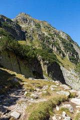 Landscape from hiking trail for Malyovitsa peak, Rila Mountain