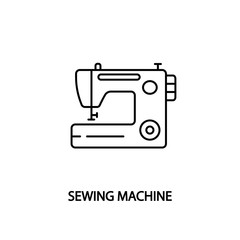 Sewing machine line icon. Sewing equipment