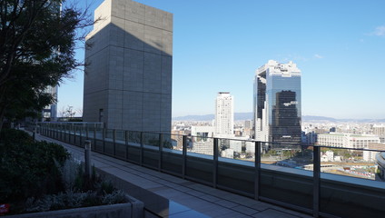 Naklejka premium 大阪の街並み