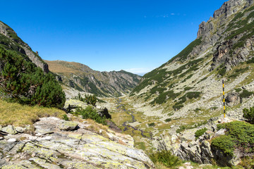 Landscape from hiking trail for Malyovitsa peak, Rila Mountain