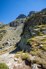 Landscape from hiking trail for Malyovitsa peak, Rila Mountain
