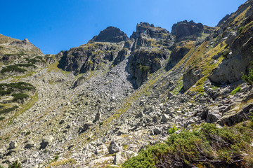Landscape from hiking trail for Malyovitsa peak, Rila Mountain