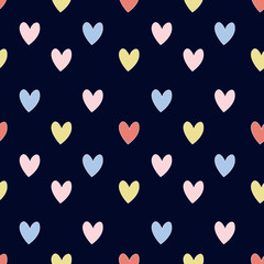 heart color pattern tee illustration art vector