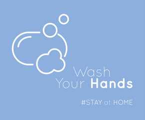 wash hands message for covid19