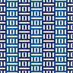 Geometric seamless pattern. Minimal background. Modular grid print. Contemporary simple geo wallpape
