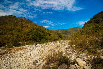 Fototapeta na wymiar Rhodope Mountains from Bulgaria