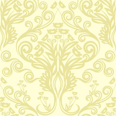 Vector classic Damask seamless pattern 