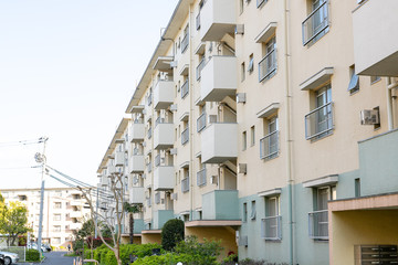 南船橋駅の近くにある団地　千葉県船橋市　日本