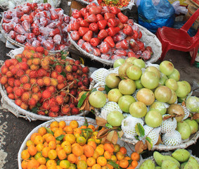 Exotic fruits. Asia. Nha Trang, Vietnam.
