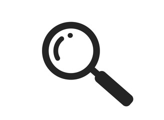 magnifying glass icon. search and zoom symbol. infographic design element