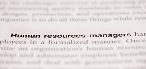 Obraz premium Human Resources Manager in a Book