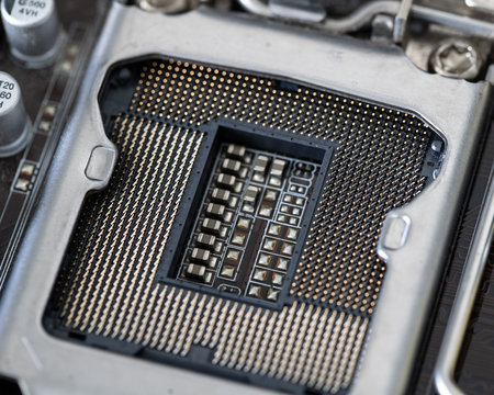 The processor is a small chip that resides in computers and other electronic devices 