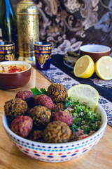 Arabic and middle eastern food.