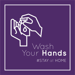 wash hands message for covid19