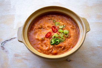 Ground soybean stew which is called Kongbiji-jjigae in Korea