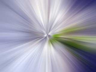 Abstract surface radial zoom blur of lilac, green, white tones. Abstract background with radial,...