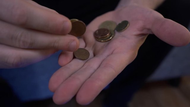 hands men recount the last money
