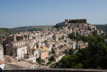 Fototapeta na wymiar Panoramica di Ragusa Ibla