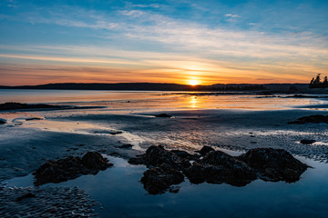 Sunset on the Bay of Fundy