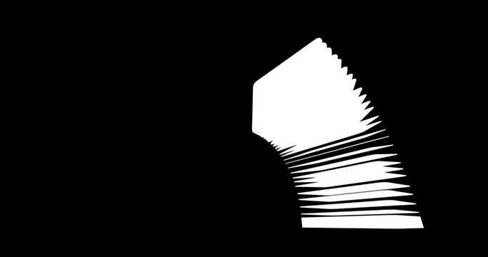 Deck of playing cards moving, flying, 3D animation with alpha channel
