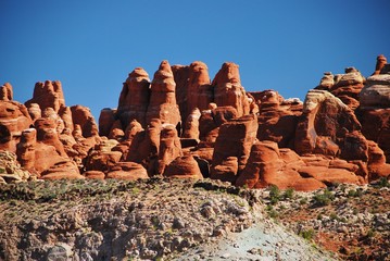 Fototapeta premium 絶景のアーチーズ国立公園・ユタ州