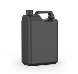 Blank  Plastic JerryCan With Handle On White Background For Branding And Mock up, 3d Render Illustration,